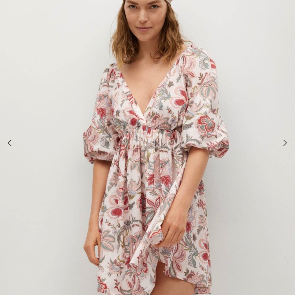 Mango x Chufy Floral Minidress